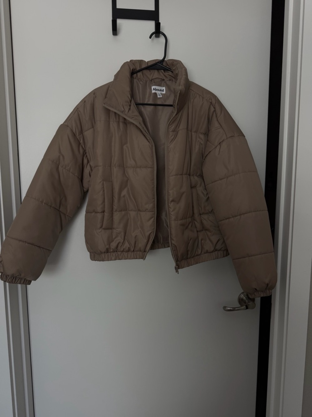 Abound Neutral Taupe Quilted Jacket